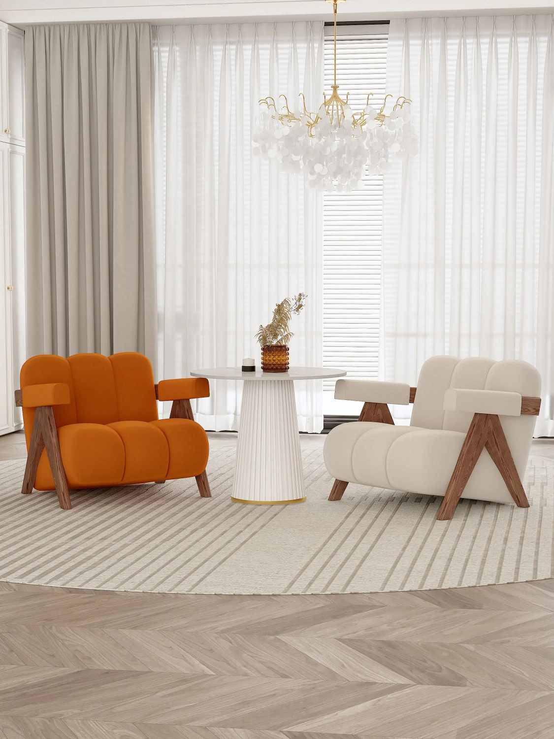 Mid-Century Modern Accent Chair SY-4168 - Image 3