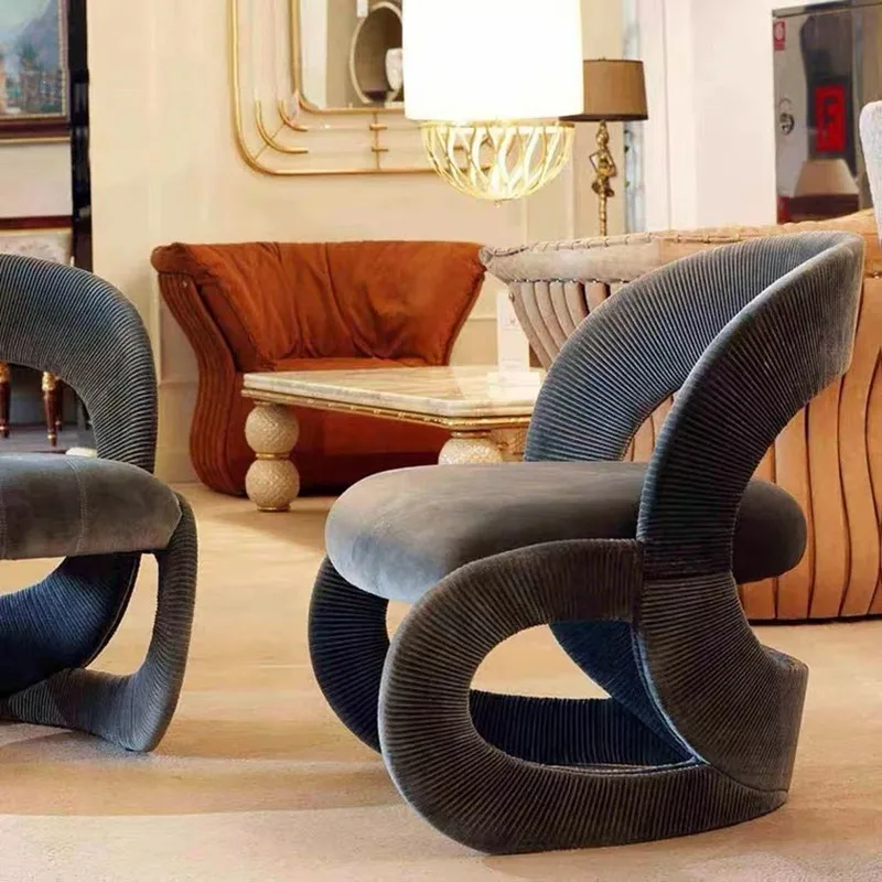 Luxury Velvet Club Accent Chair SY-KF41537 - Image 5