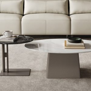 Modern oval coffee table set TJB2857A