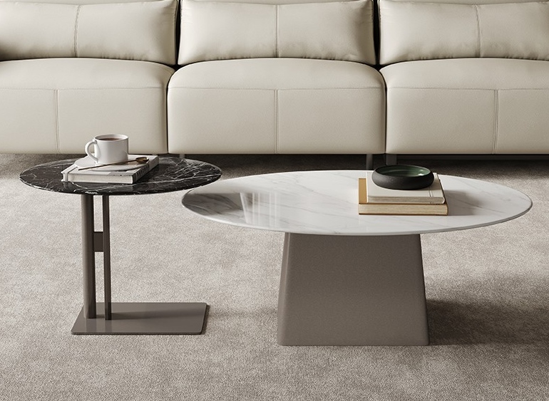 Modern oval coffee table set TJB2857A
