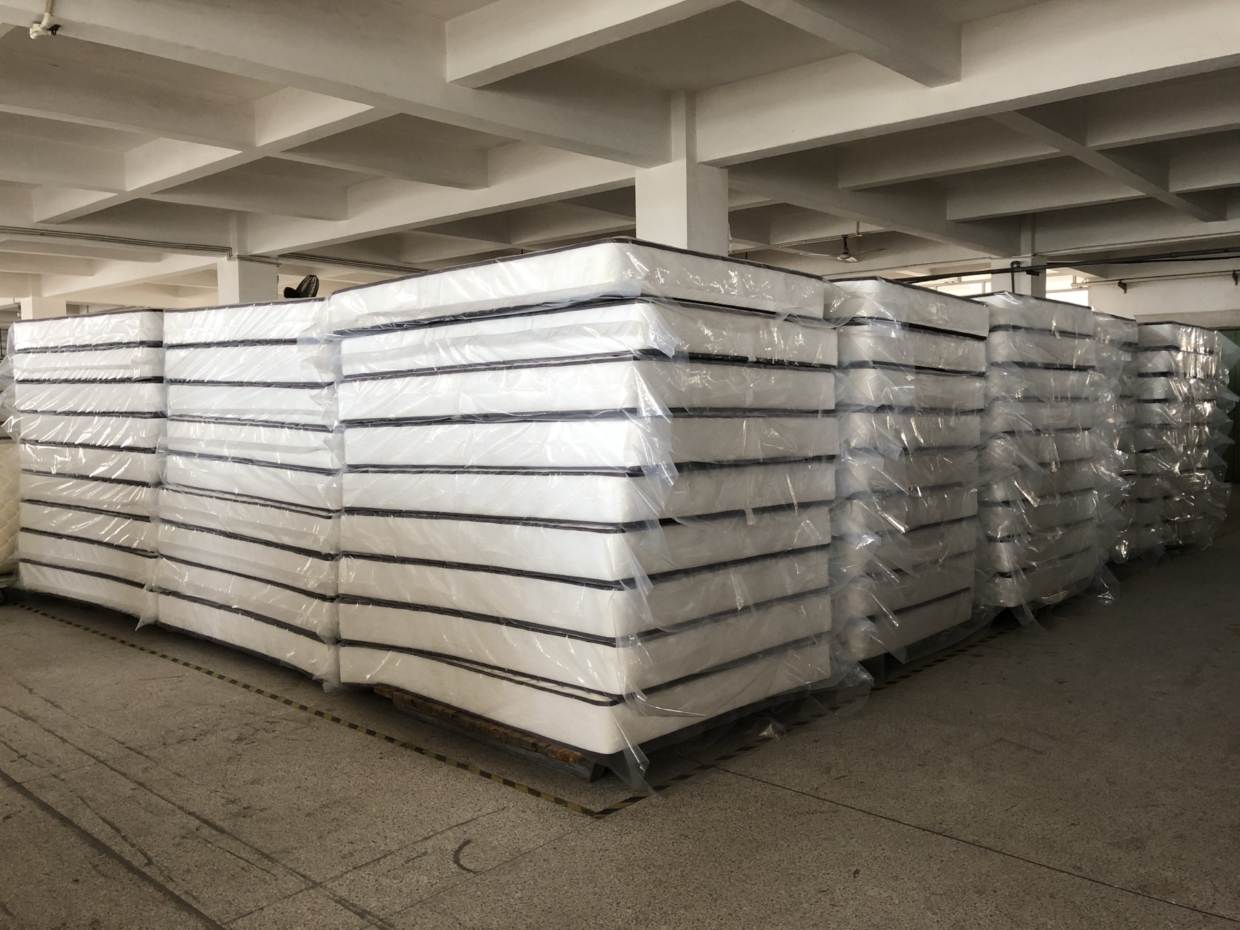 Contract sofas arranged in the Baotian production workshop