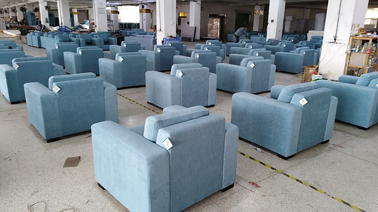 Lanzarote hotel lounge chairs in production