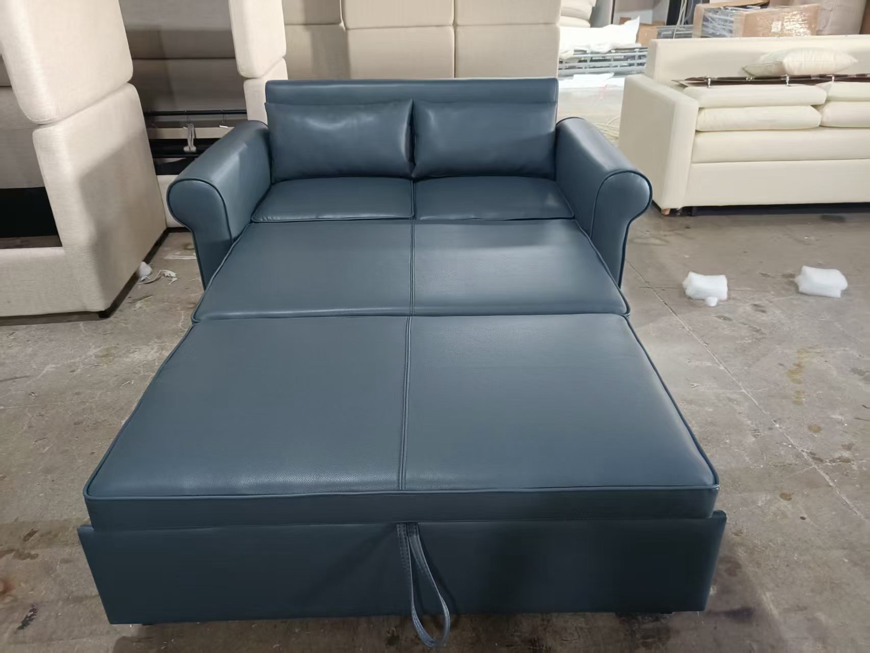 MDS-1 hotel sleeper sofa shown in factory production