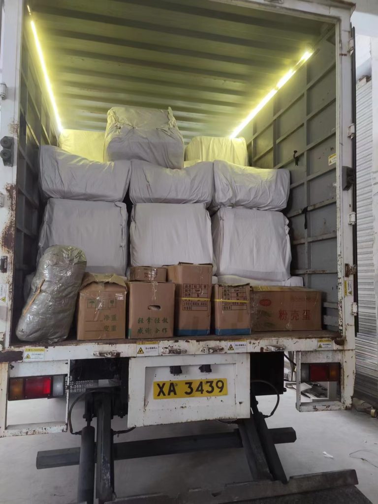 Furniture loading for the Hong Kong hotel project