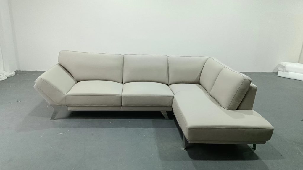 Custom shortened chaise sofa for the Hong Kong hotel project