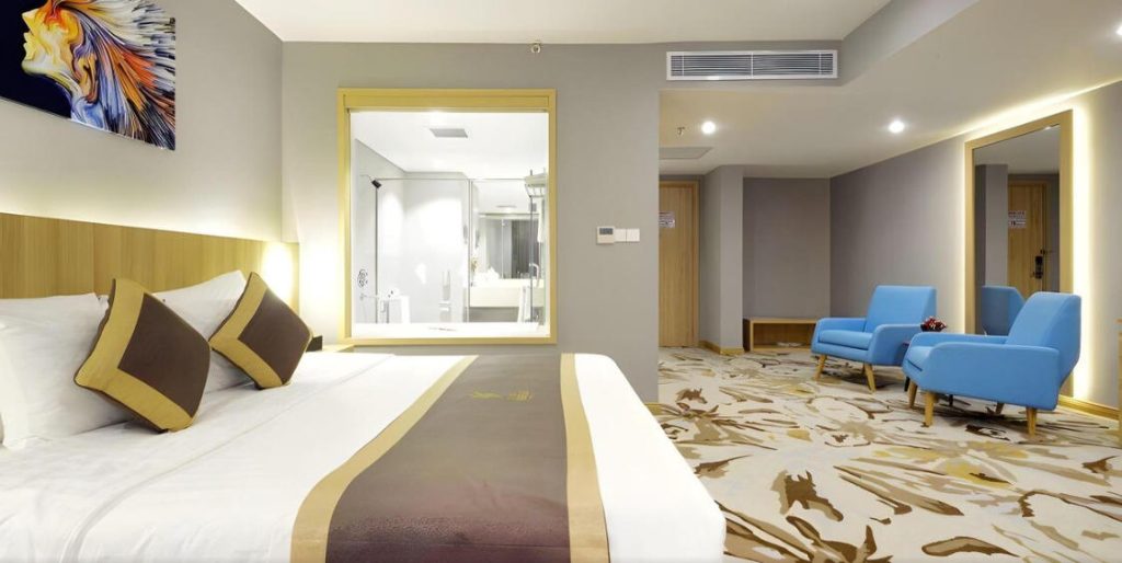 Vietnam hotel interior seating effect image 0870