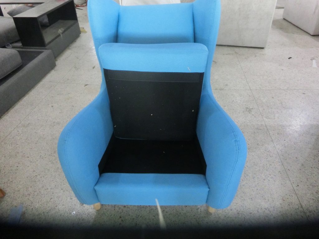 Model 0904 upholstered seating during production