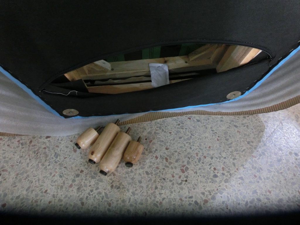 Protective wrapping applied before export shipment