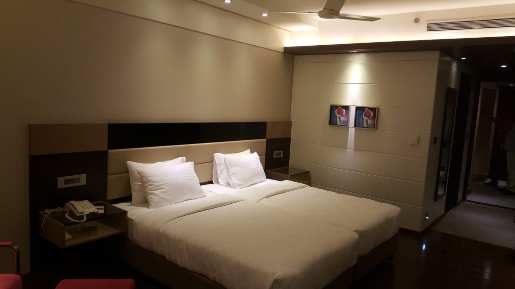 Shakti Hotel guestroom bed and upholstered furniture installation